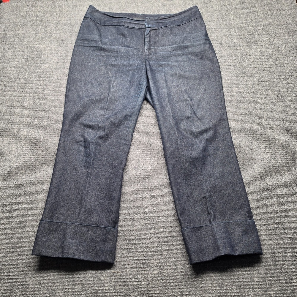 Banana Republic Martin Fit Jeans Mens Womens 12 Dark Wash Cuffed Trouser Y2K 02